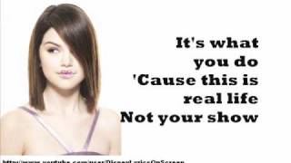 Selena Gomez &amp; The Scene - Crush - Lyrics On Screen