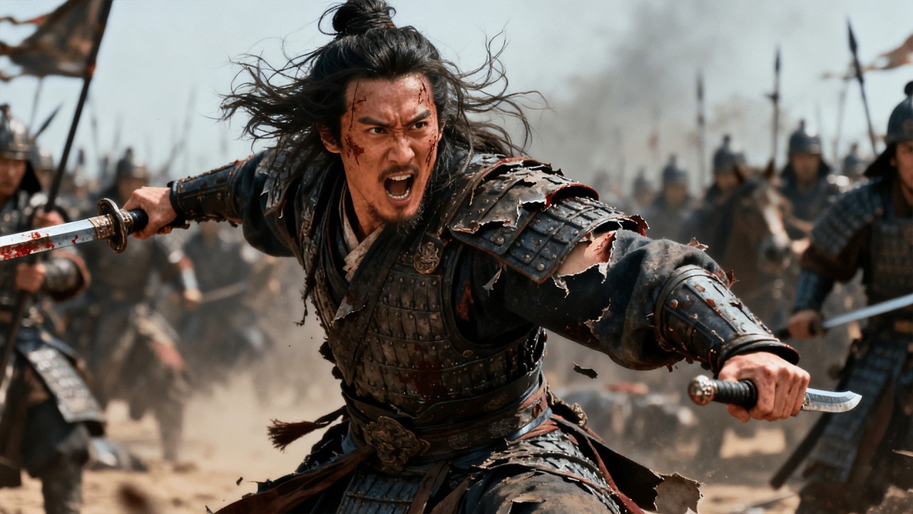 功夫高手故意暴露，引敵軍進提前布下的埋伏圈，刀槍齊出全殲敵軍！ #功夫 #kungfu