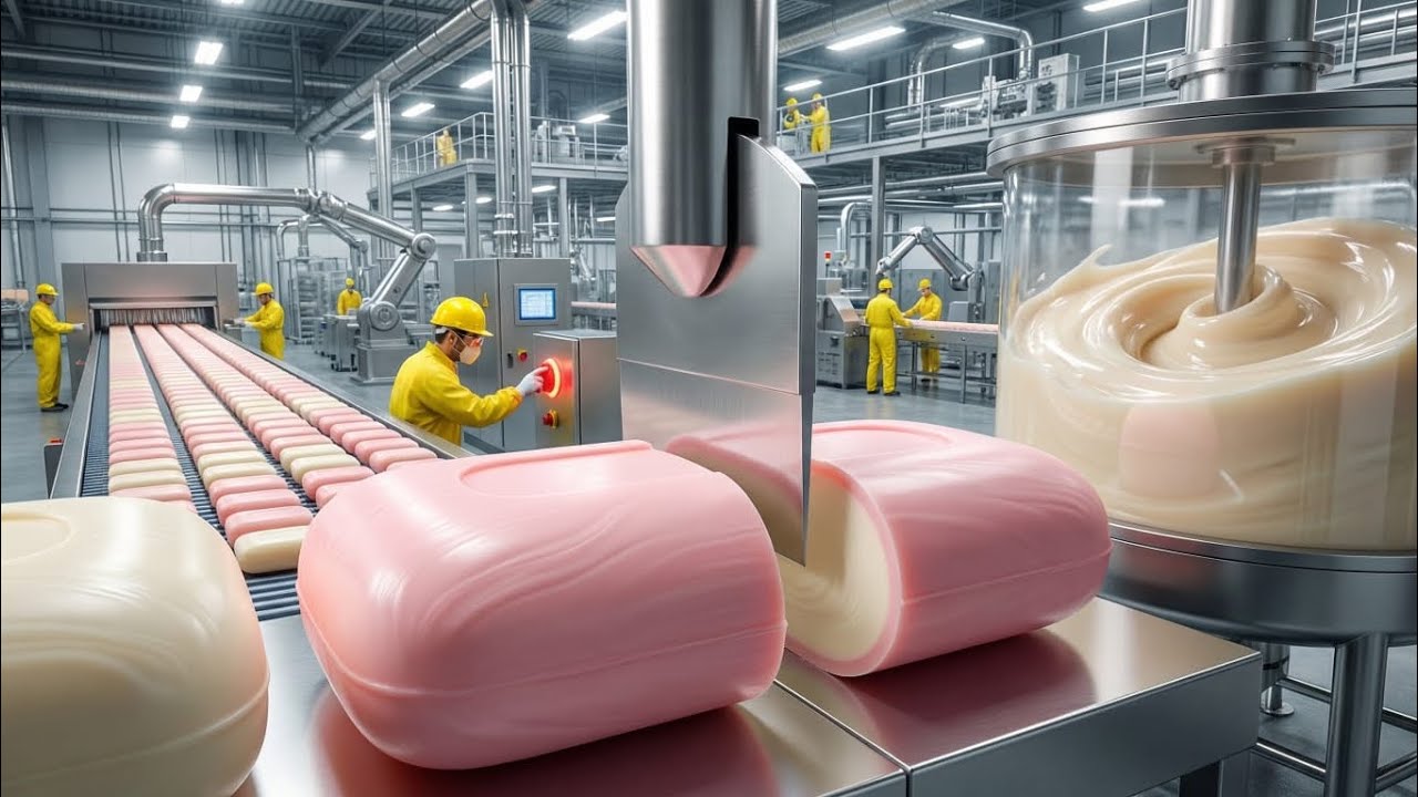 Inside a Billion-Dollar Beauty Soap Factory | How Luxury Skincare Bars Are Made (Full Process)