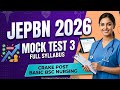 JEPBN 2026 Mock Test 1 💯 | Real Exam Level Questions | Full Explanation