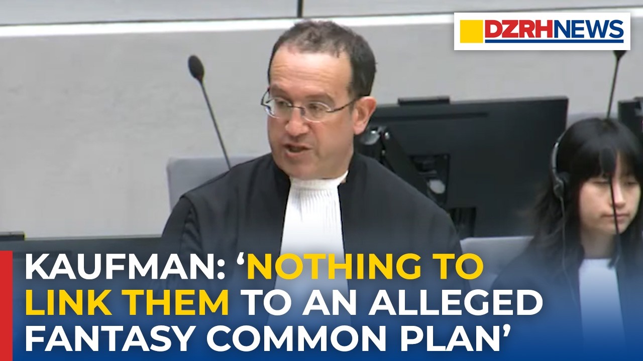 Адвокат Кауфман настаивает на том, что недостаточно доказательств «общего плана» между Дутерте и ...