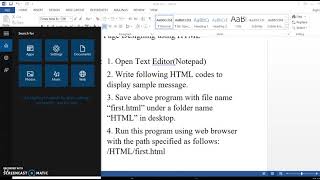 Pr 1 Create a sample web page