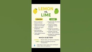 Lemon vs Lime: Which Boosts Immunity Better? 🤯 #shorts #lemon #healthtips