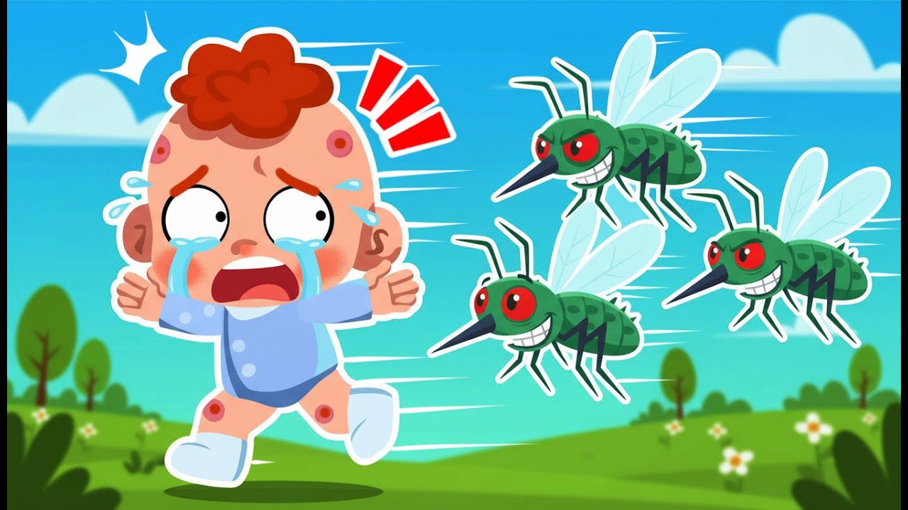 Mosquito! Go Away! 💤 Funny Kids Song | Comy Zomy Bedtime Story
