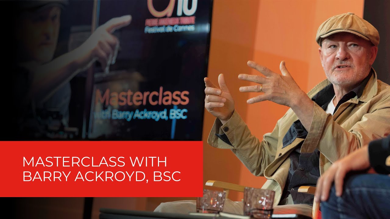 Masterclass with Barry Ackroyd, BSC, at Cannes 2023 where he received the Pierre Angénieux Tribute, illustrating the caliber of cinematographers within IMAGO's member societies.