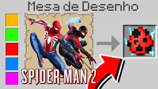 Tudo que eu DESENHO do HOMEM ARANHA 2 APARECE no Minecraft! ‹‹ P3DRU ››