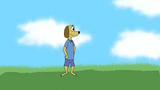 Cartoon Dog Animation Test - Colored - OpenToonz