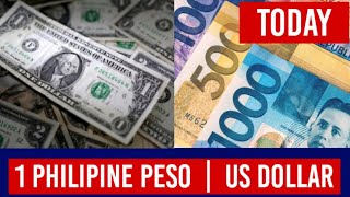 PHILIPPINE PESO TO US DOLLAR - USD PHP Exchange rates today