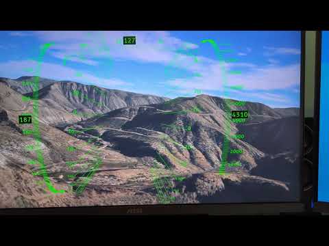 Attempting to replicate the #Yukikaze (snow wind) #HUD using #Python and #Panda3d.