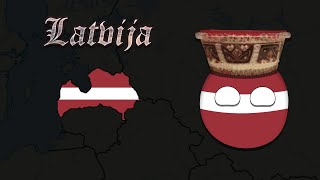 SPEED ART LETÔNIA - Mapa & Countryball by me.gu1ll3met