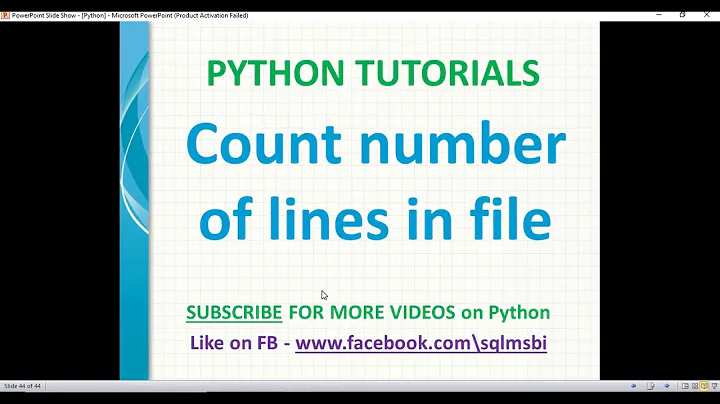 python tutorials | Count number of lines in file using python | python file operations | text files