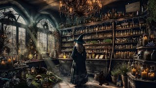 MYSTICAL WITCH SPRING TIME APOTHECARY-BUBBLING CAULDRON-FLOATING CANDLES-NATURE SOUNDS-WINDCHIMES