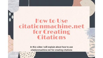 How to Use citationmachine.net