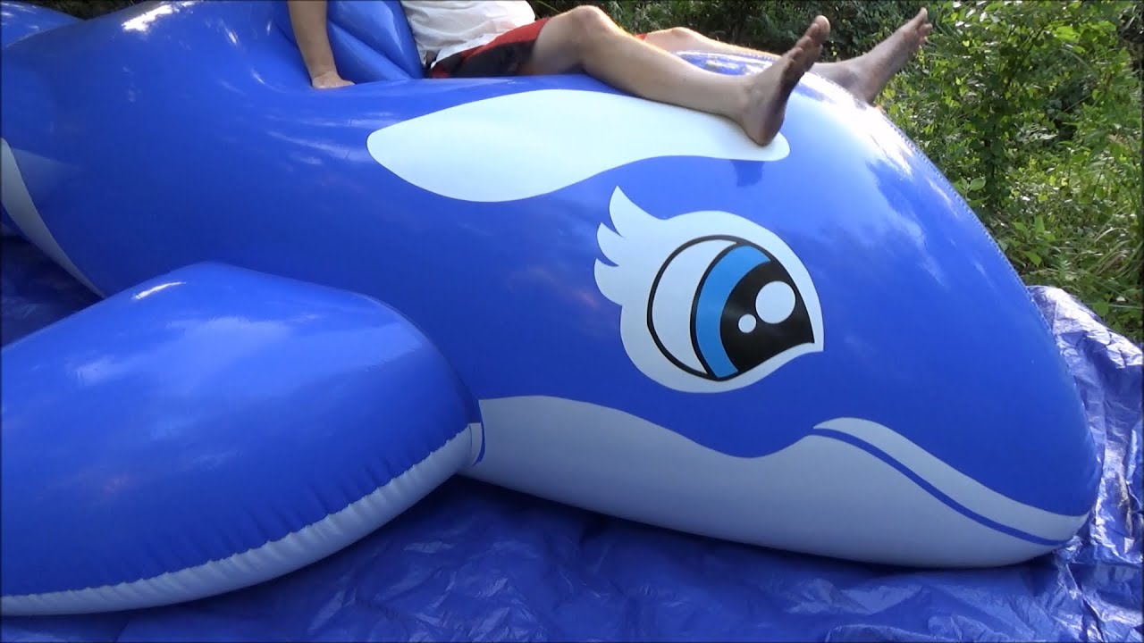 gandg auto Riding the Inflatable World 5-Meter Blue Whale