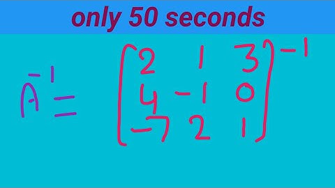 Shortcut Method to Find An inverse of a 3×3 Matrixshort trick of inverse of a3×3matrix in 50 seconds