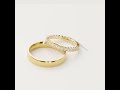 Video: Golden wedding rings with diamonds "VKA 331"