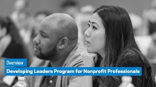 Developing Leaders Program for Nonprofit Professionals: Overview