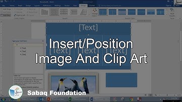 Insert/Position image and clip art, Computer Science Lecture | Sabaq.pk