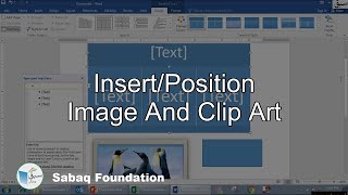 Insert/Position image and clip art, Computer Science Lecture | Sabaq.pk