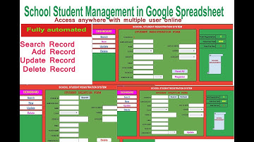 Automated School Student Management System with Google Sheets | Multi-User Access Guide
