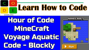 How to Learn Coding Using Minecraft hour of code | MineCraft | Voyage Aquatic | Level 1-6