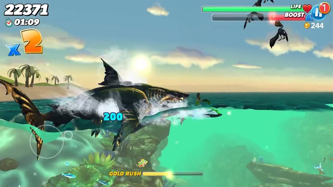 Hungry Shark World #5 Gameplay with Megalodon - YouTube
