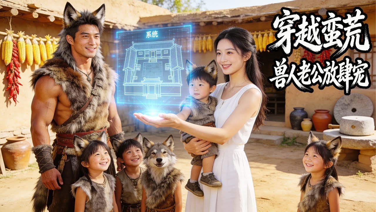 【一口氣看完】🎀開局原始部落與半獸人老公一夜激情？醒來懷了四個長著熊貓耳的小崽！七年後獸人老公尋妻歸來，沒想到嬌妻竟是自帶系統的部落之神！