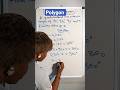 Sum of interior angles of a quadrilateral #maths #education #polygon