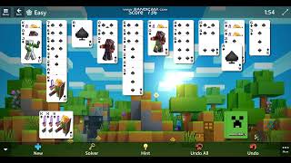 Microsoft Solitaire Collection But Minecraft Theme! :O #minecraft screenshot 2