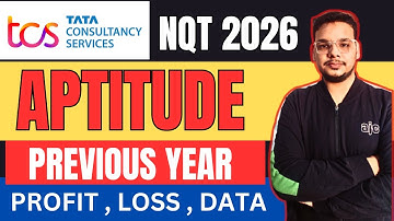 TCS NQT 2026 Preparation | TCS NQT Previous Year Question Solutions | TCS NQT Aptitude Preparation