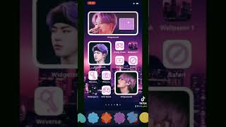 BTS inspired app layout! 💜 #BTS #army #aestheticwallpaper #aesthetic screenshot 4