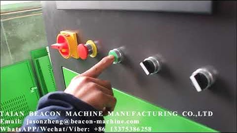 BCS815 common rail diesel fuel injector pump test bench operation video