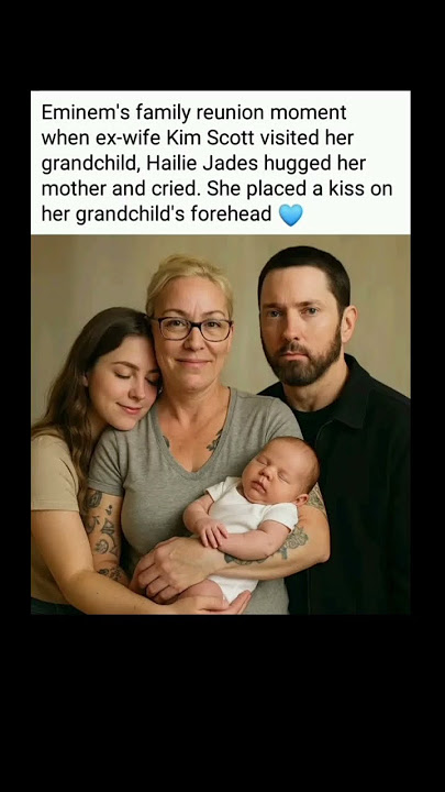 Eminem’s Family Reunion: Kim Scott’s Emotional Moment with Grandchild!#eminem #reunion #shorts #rap