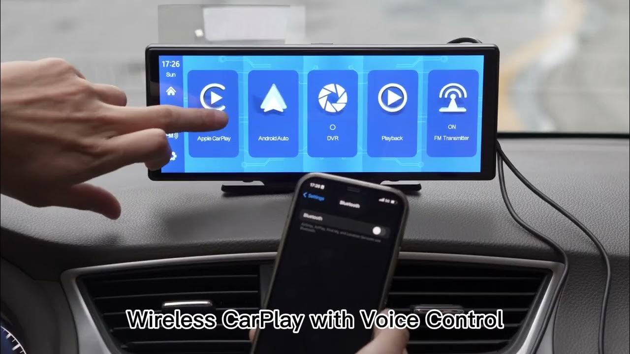 Wireless Car Stereo with Bluetooth 10 Inch Portable Car Stereo CarPlay