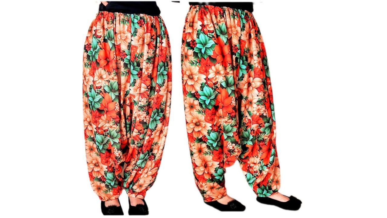 Очень удобный раскрой и пошив шальвара без боковых швов.