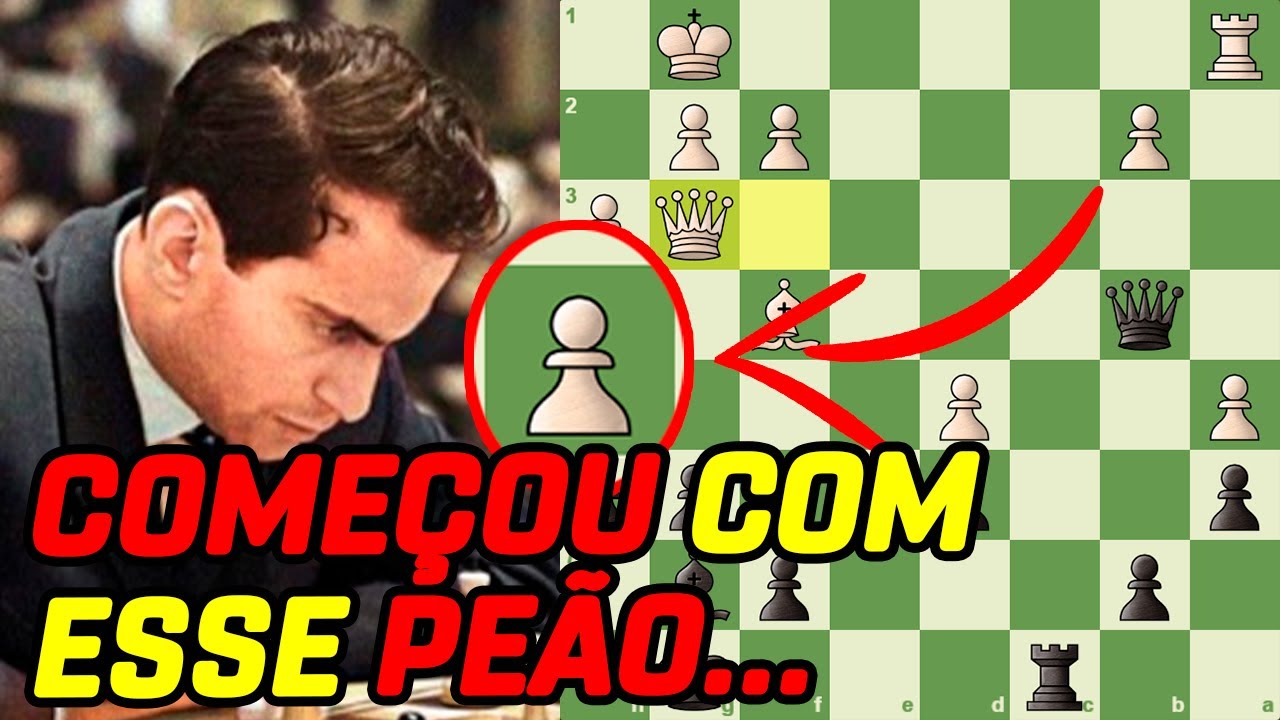 Uma partida INCRÍVEL entre 2 MAGOS do xadrez! Mikhail Tal encara outro  feiticeiro 