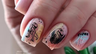 Стемпинг на  ручках🔥 Пластина с динозаврами от Swanky Stamping