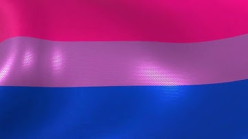 Bisexual Pride: 1-Hour Animated Flag Waving in the Wind