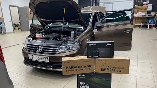 Автозвук в VW Polo . Аудиосистема за 50000 рублей - акустика , усилитель , сабвуфер в багажник / Видео