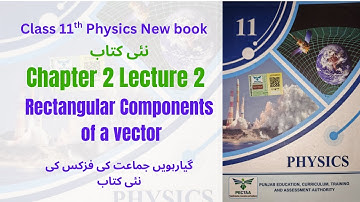 Rectangular Components of a vector | Class 11 Physics New Book 2025 | Chapter 2  in Urdu