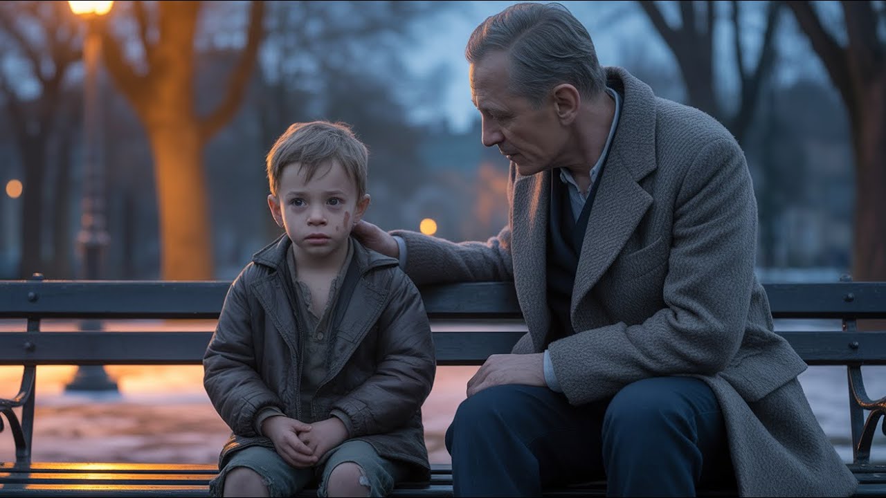 Chłopiec w podartym ubraniu płakał... nieświadomy, że obok niego siedzi jego dziadek, milioner