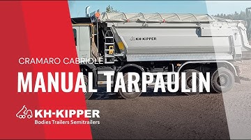 Manual tarpaulin Cramaro Cabriole on W1U 1-way tipper