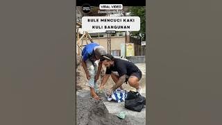 Foreigner Gives Expensive Shoes to Construction Worker‼️ #foreignerreaction #shorts #viralvideo #...