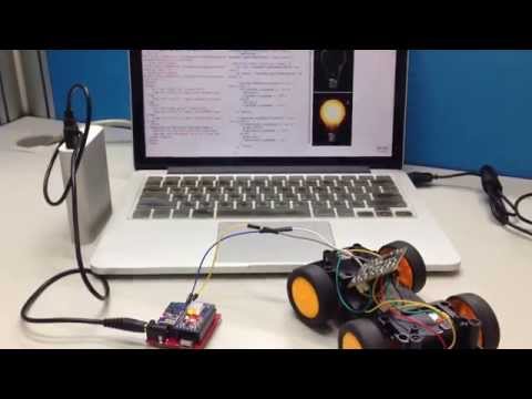 Webduino - 利用網頁，控制遙控車輪子左轉右轉