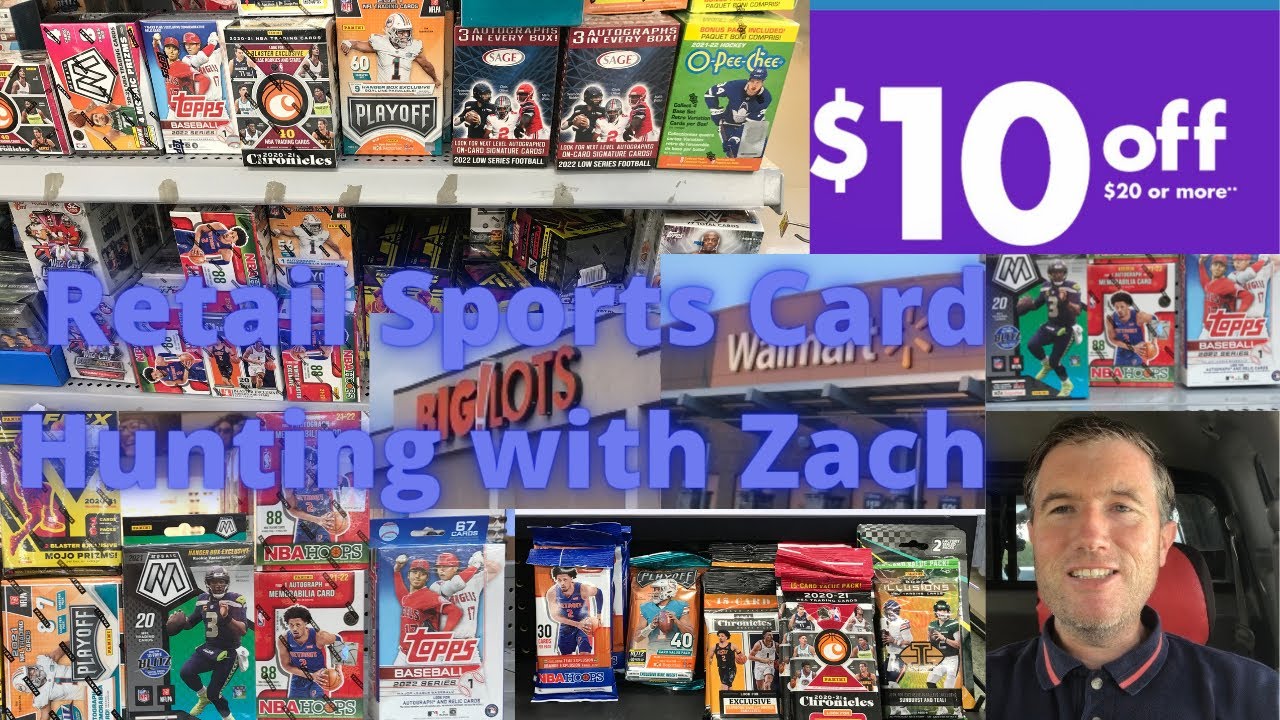 "Retail Sports Card Hunting with Zach" Monster Sports Card Finds at