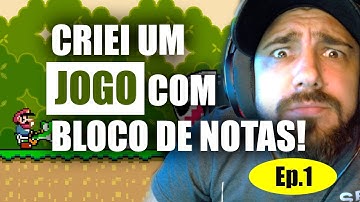 Criando Jogo em Bloco de Notas Programando do zero javascript Super Mario - Pt1