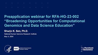 Broadening Opportunities for Computational Genomics and Data Science Education (3rd Webinar)