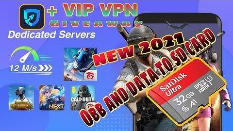 ALL GAMES DATA&OBB MOVE TO SD CARD NEW 2021|| +VIP VPN GIVEAWAY