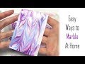 4 Ways to MARBLE Paper | Alcohol Inks, Shaving Foam, Nail Polish & Acrylic Paint | Marbling How-To