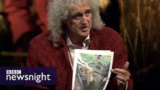 Brian May v Jim Barrington on fox hunting   BBC Newsnight